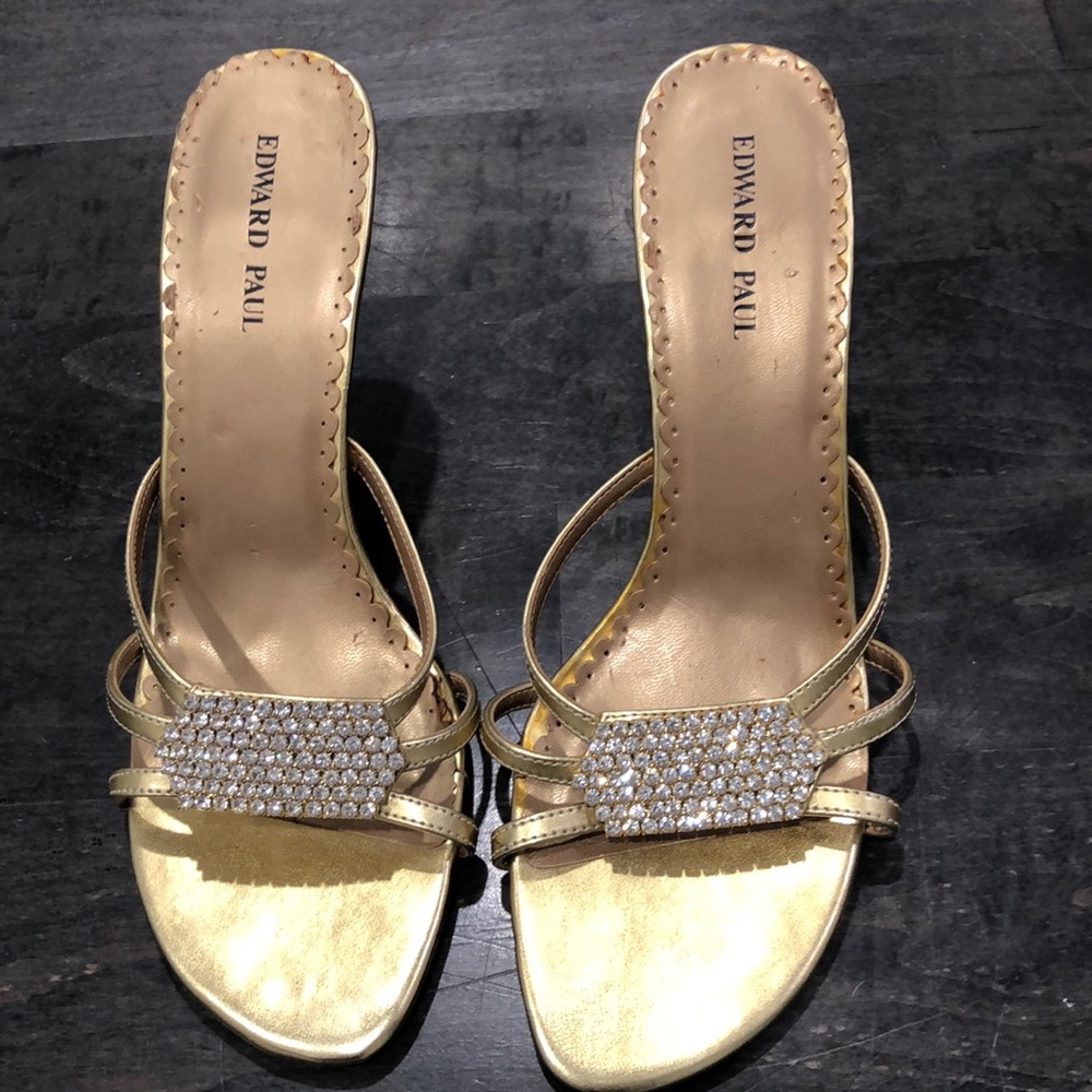 Almost new open toe party heels